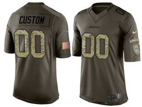 Nike Seattle Seahawks Customized Men's Olive Camo Salute To Service Veterans Day Limited Jersey,We sell and wholesale Nike Seattle Seahawks Customized Men's Olive Camo Salute To Service Veterans Day Limited Jersey on line form chian!